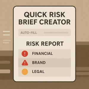 Quick Risk Brief Creator